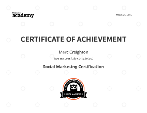 Hootsuite certified professional