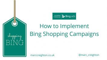Bing Shopping Campaigns