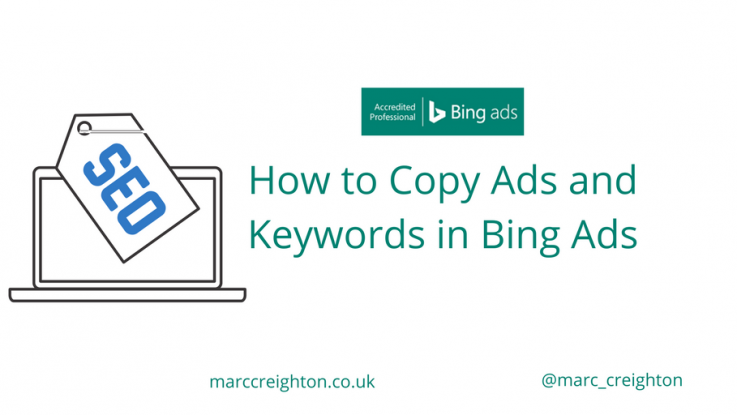 How to Copy Ads and Keywords in Bing Ads