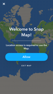 Snapchat snap map feature