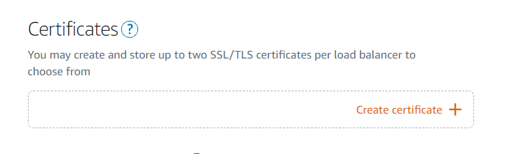 Create a certificate